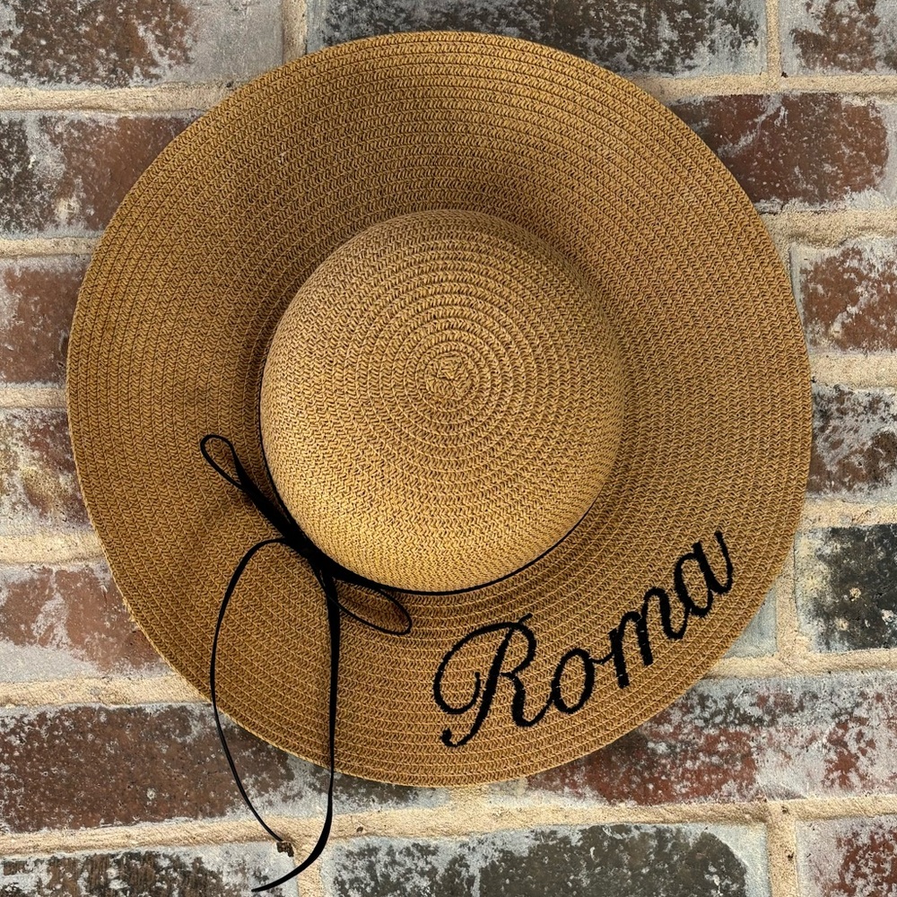 Floppy Wide Brim Sun Hat from Rome, Italy